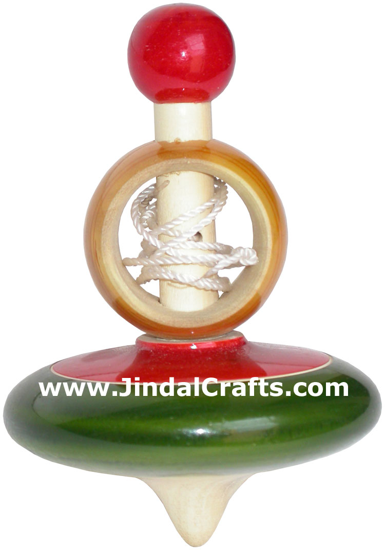 Spinning Top - Handmade Wooden Toy from India