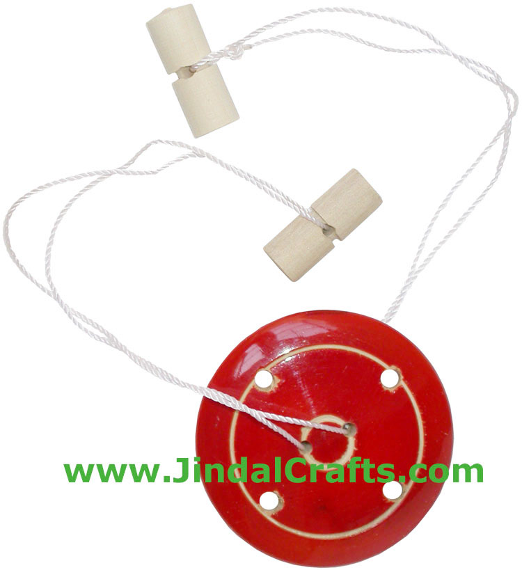 Thread Wheel - Handmade Wooden Toy from India