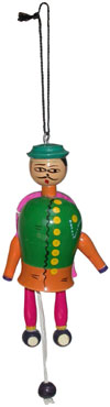 Dancing Joker - Handmade Wooden Toy from India