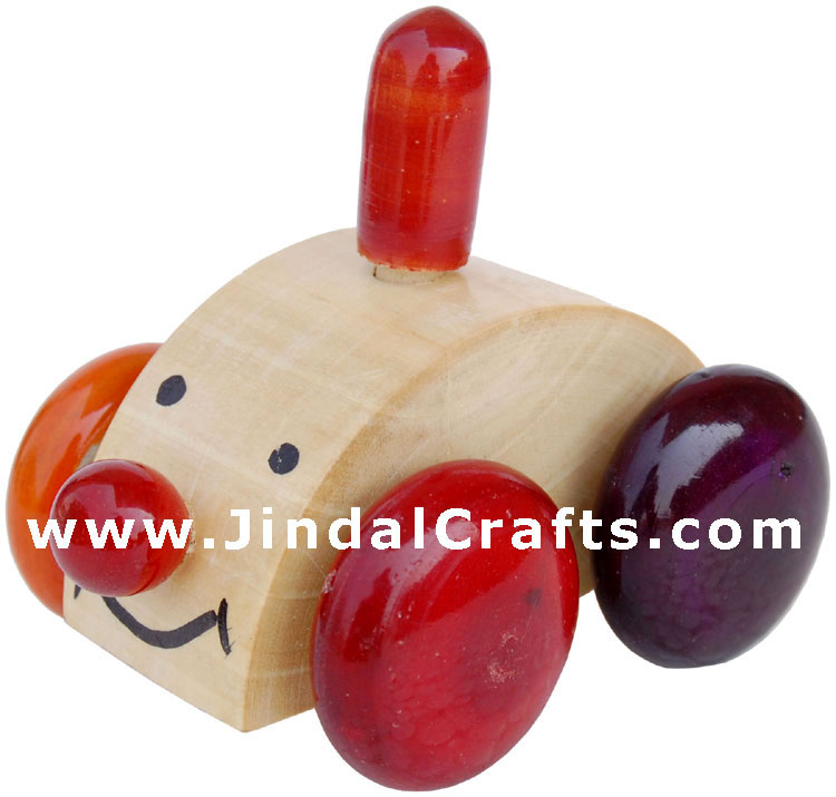 Wooden Toy Car - Hand Painted Children Toys