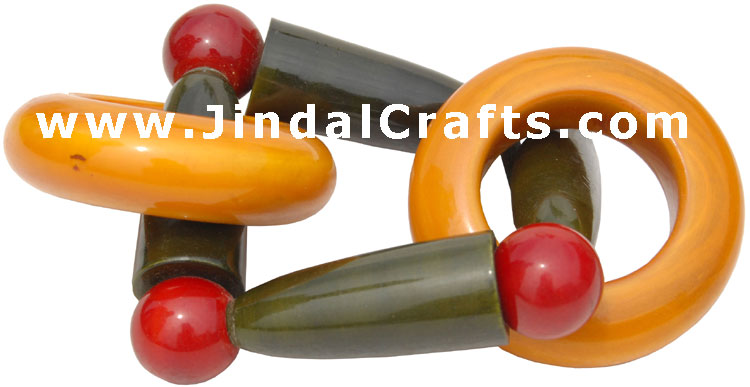 Handmade Handpainted Wooden Toy India Traditional