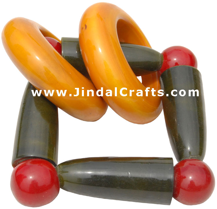 Handmade Handpainted Wooden Toy India Traditional