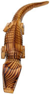 Handmade Handpainted Wooden Crocodile Toy India