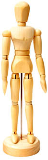 Handmade Wooden Free Body Toy India Traditional