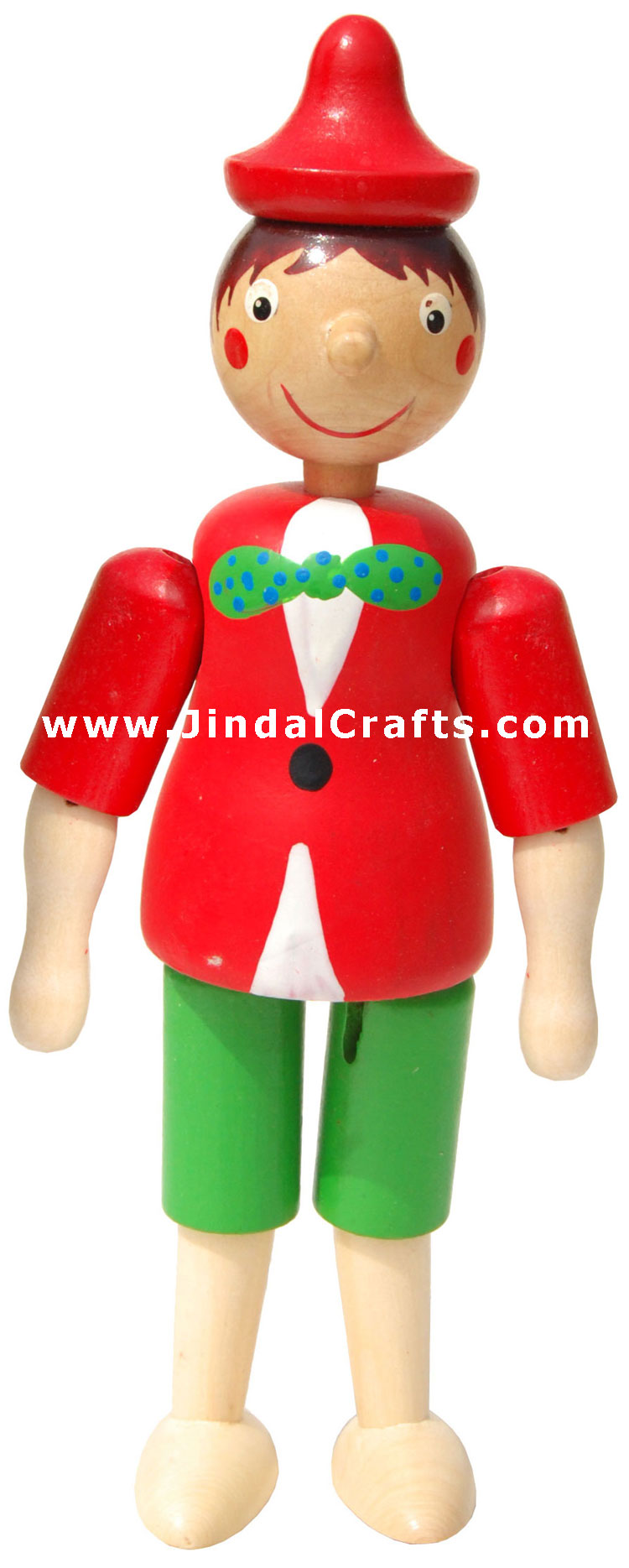 Pinocchio Tilt - Handmade Handpainted Wooden Body India