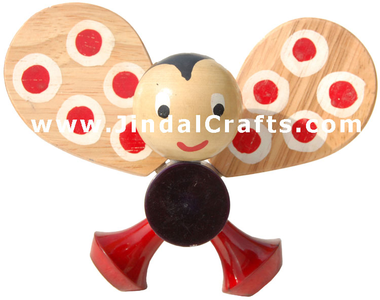 Handmade Handpainted Butterfly Toy India Art