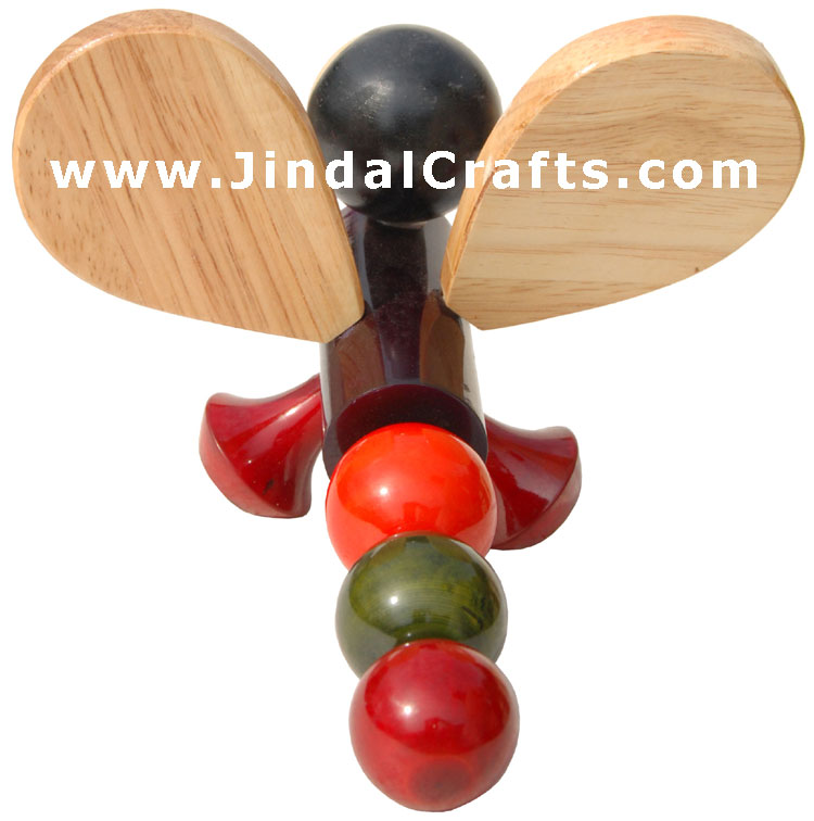 Handmade Handpainted Butterfly Toy India Art
