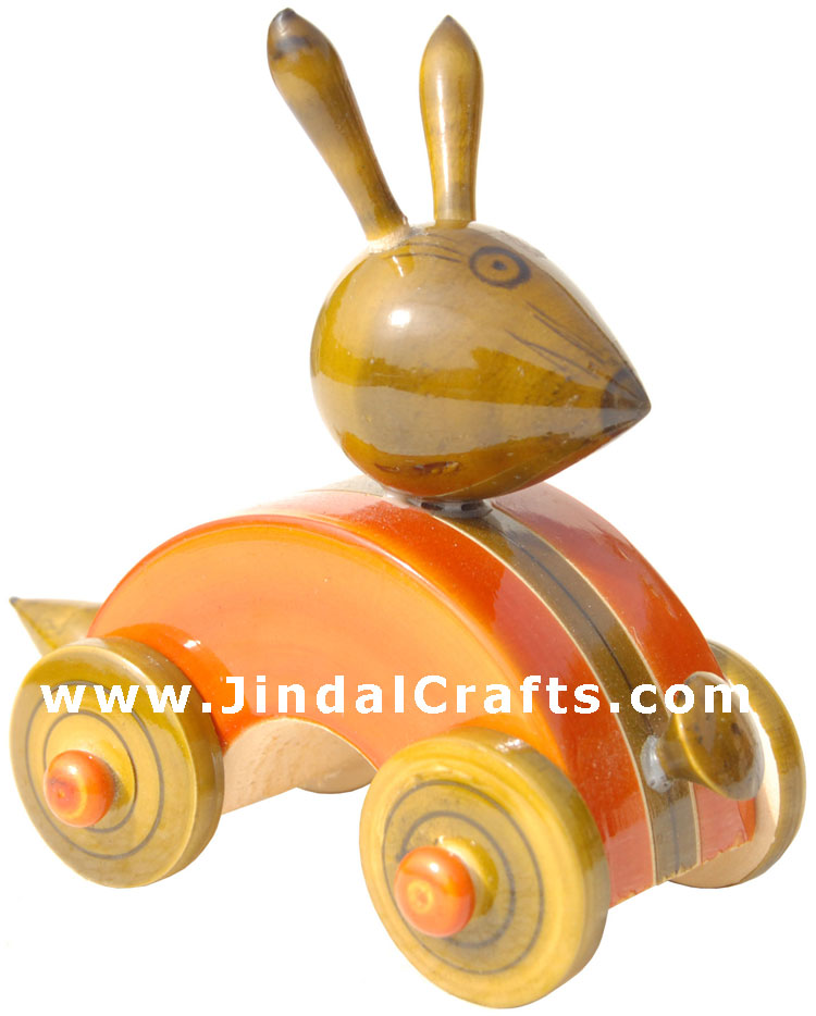 Handmade Handpainted Wooden Toy India Art
