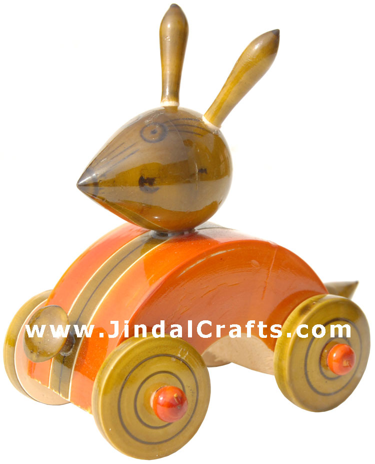 Handmade Handpainted Wooden Toy India Art