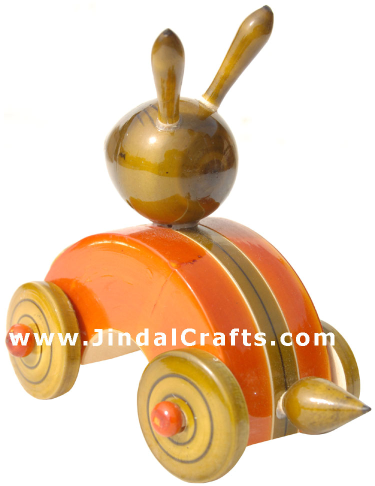 Handmade Handpainted Wooden Toy India Art
