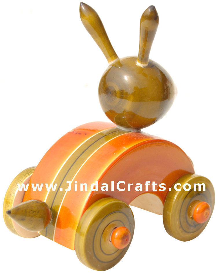 Handmade Handpainted Wooden Toy India Art