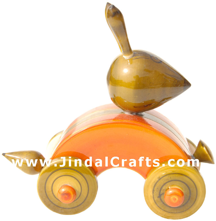 Handmade Handpainted Wooden Toy India Art