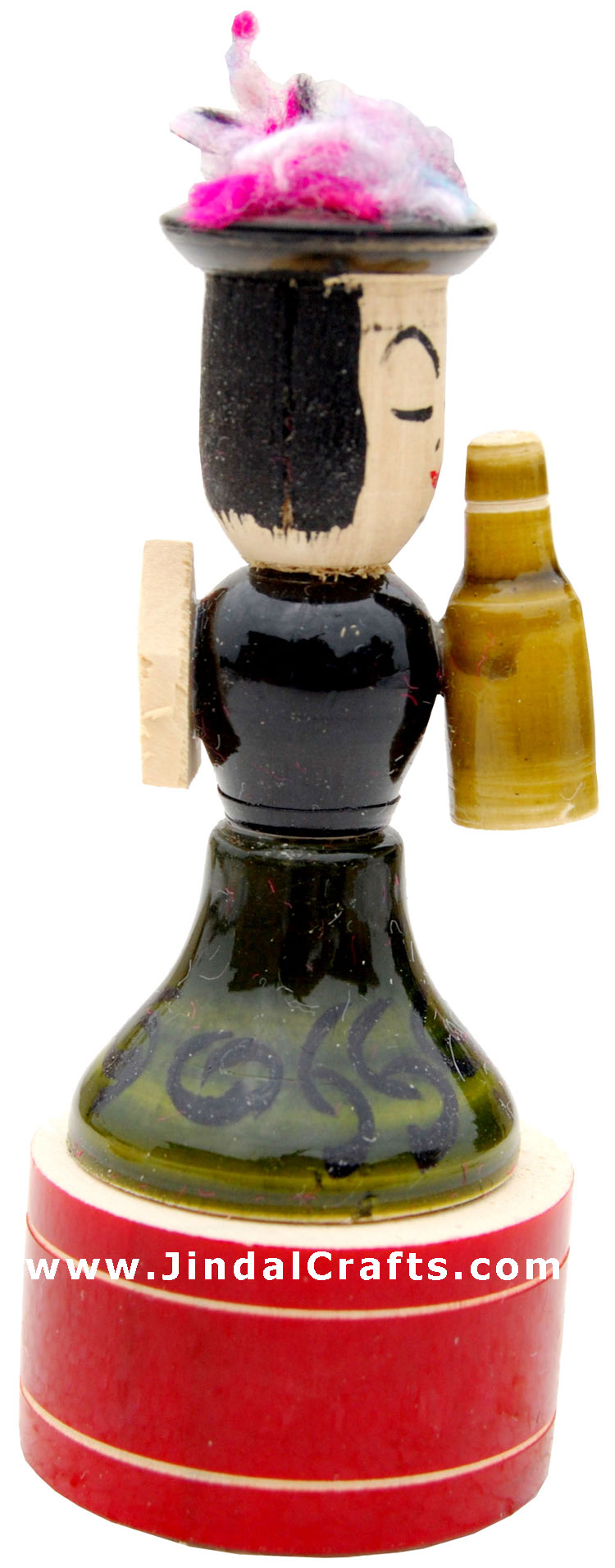 Handmade Handpainted Wooden Sharpner India Art