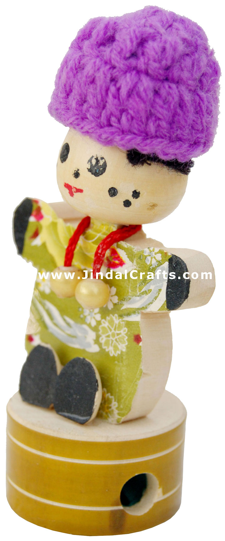 Handmade Handpainted Wooden Sharpner India Art