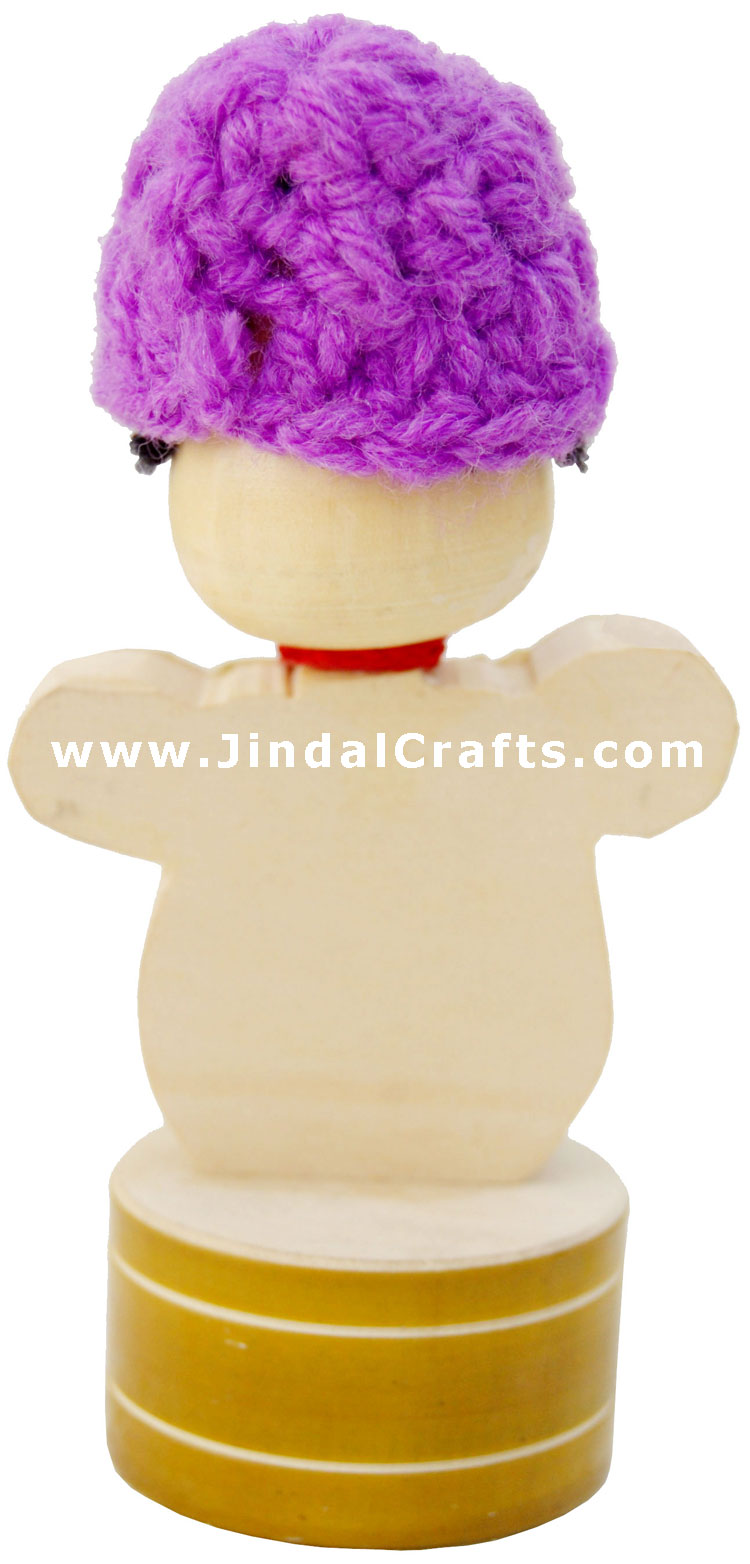 Handmade Handpainted Wooden Sharpner India Art
