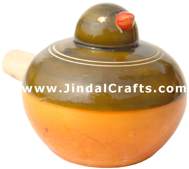 Handmade Handpainted Wooden Whistle Toy India Art