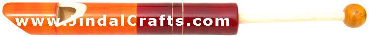 Handmade Handpainted Wooden Flute India Art
