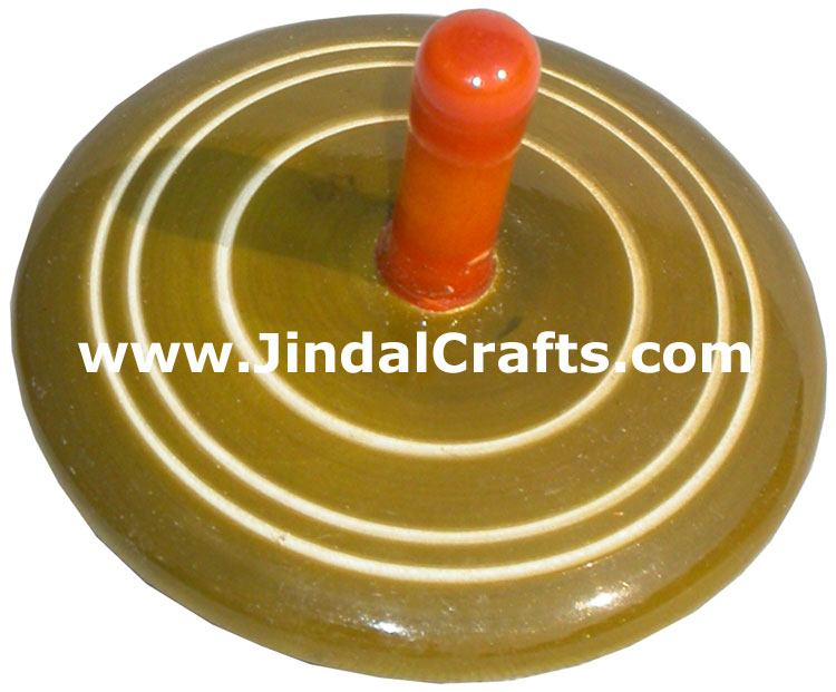 Spin Top Vegetable Color based Wooden Hand Crafted Arts