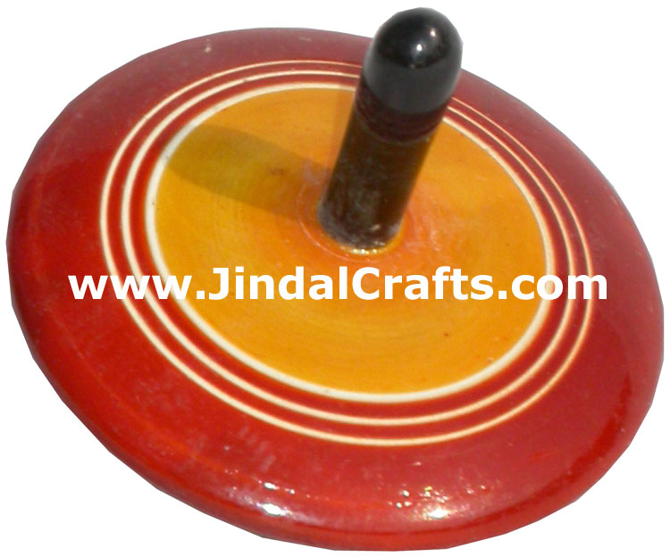 Spin Top Vegetable Color based Wooden Hand Crafted Arts
