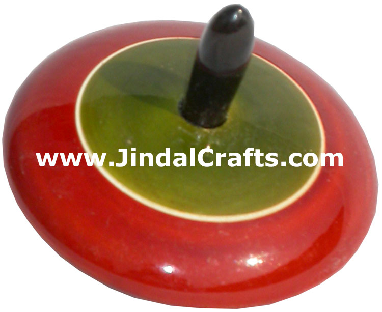 Spin Top Vegetable Color based Wooden Hand Crafted Arts