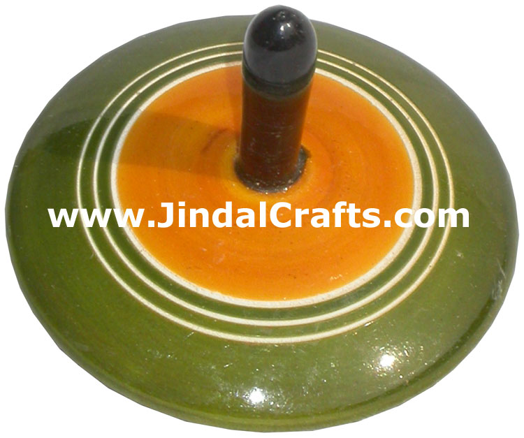 Spin Top Vegetable Color based Wooden Hand Crafted Arts
