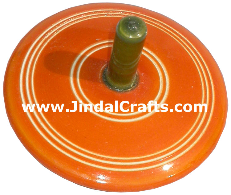 Spin Top Vegetable Color based Wooden Hand Crafted Arts