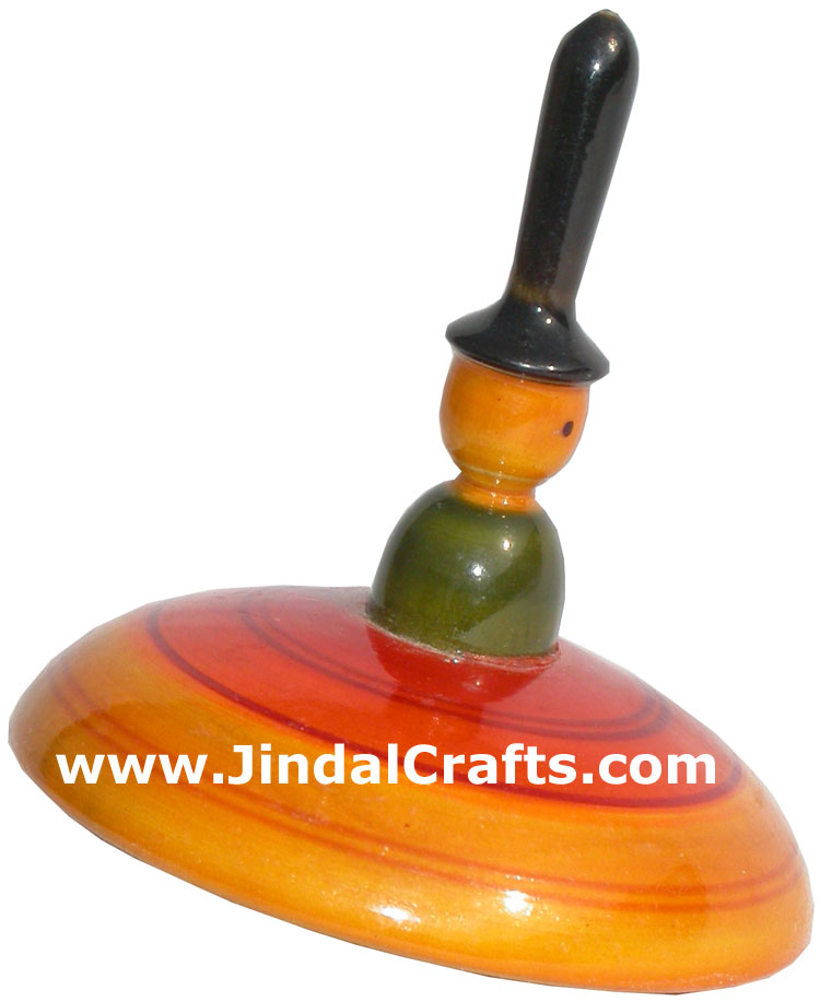 Spin Top Vegetable Color based Wooden Hand Crafted Arts