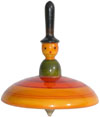 Spin Top Vegetable Color based Wooden Hand Crafted Arts