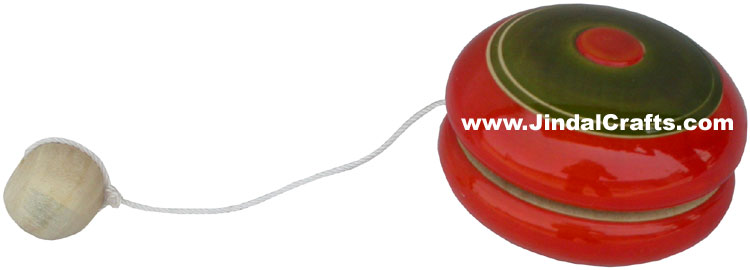 Handmade Hand Painted Eco Friendly Colour Yo Yo Toy India Handicrafts Crafts Art