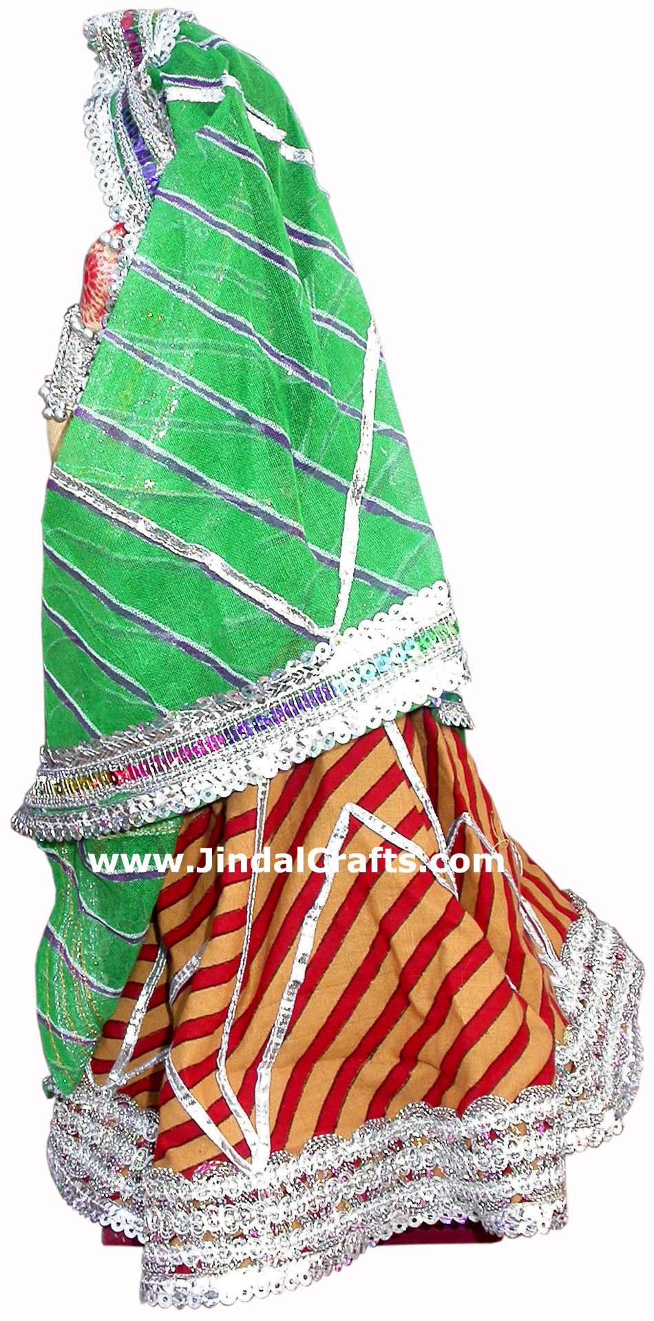 Handmade Traditional Indian Collectible Costume Doll Home Decor Artifact Figures
