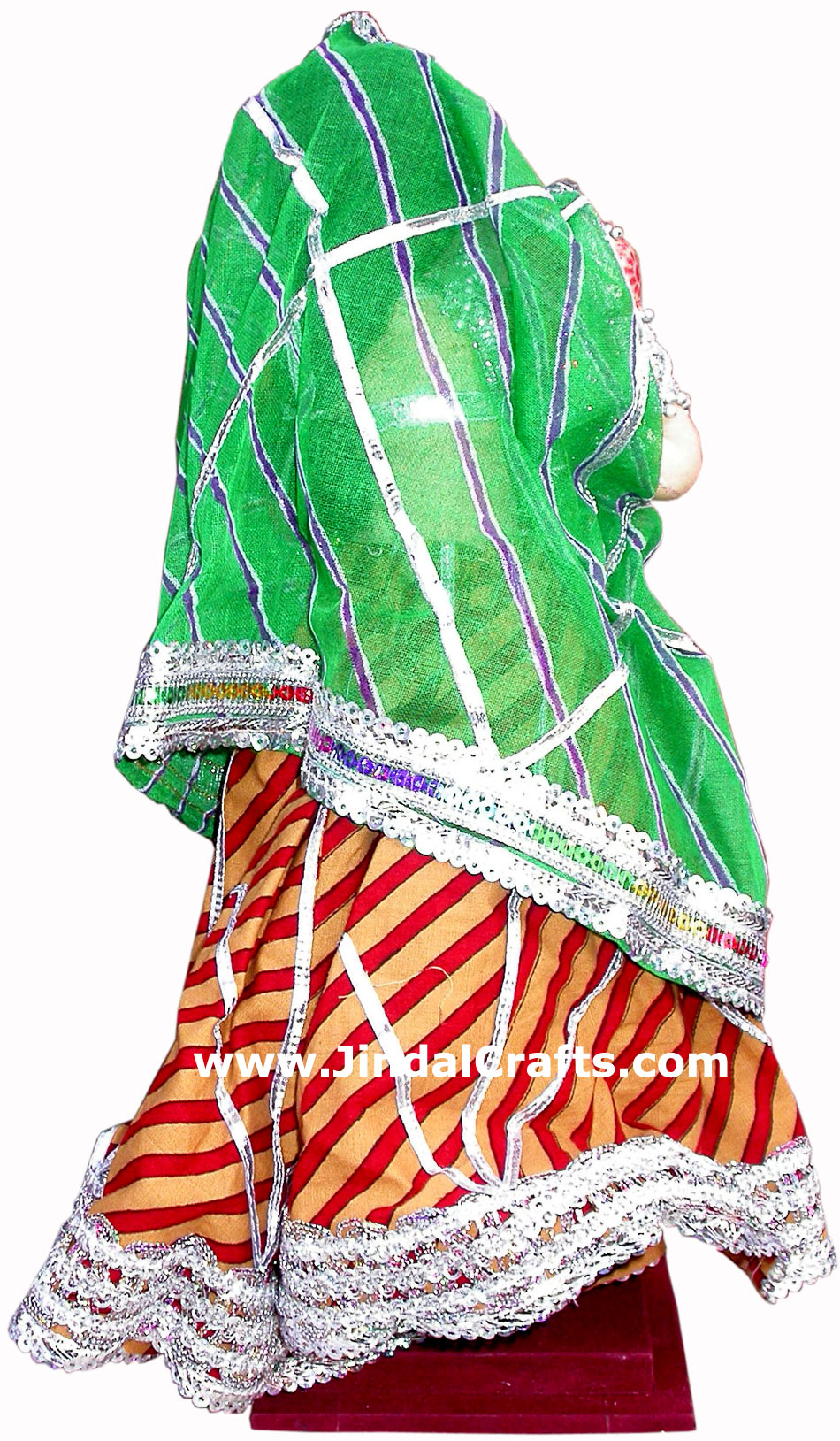 Handmade Traditional Indian Collectible Costume Doll Home Decor Artifact Figures