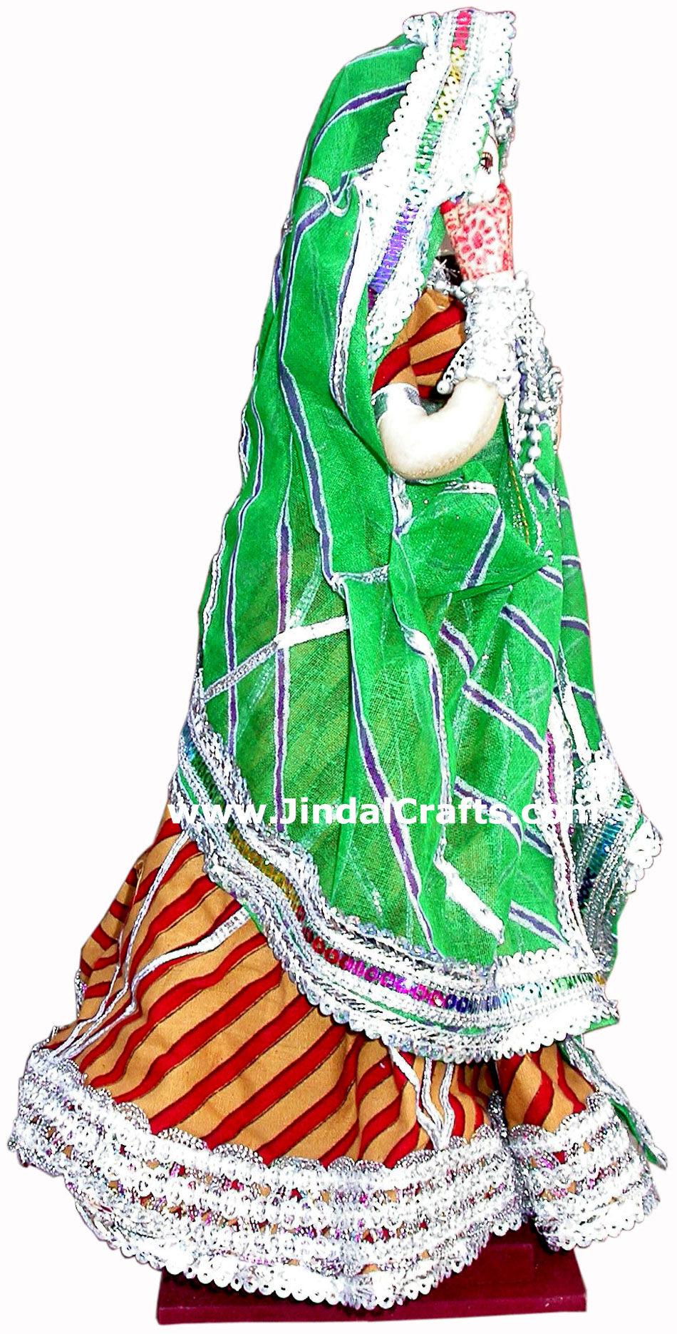 Handmade Traditional Indian Collectible Costume Doll Home Decor Artifact Figures