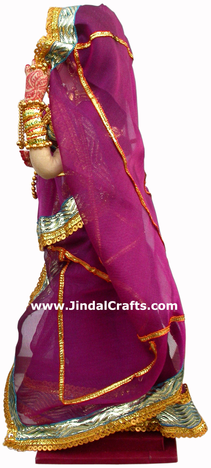 Handmade Traditional Indian Collectible Costume Doll Home Decor Artifact Figures