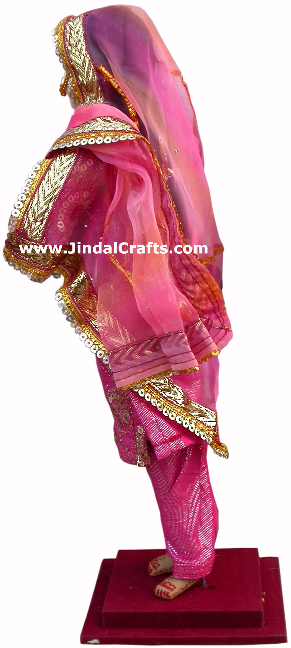 Handmade Traditional Indian Collectible Costume Doll Home Decor Artifact Figures
