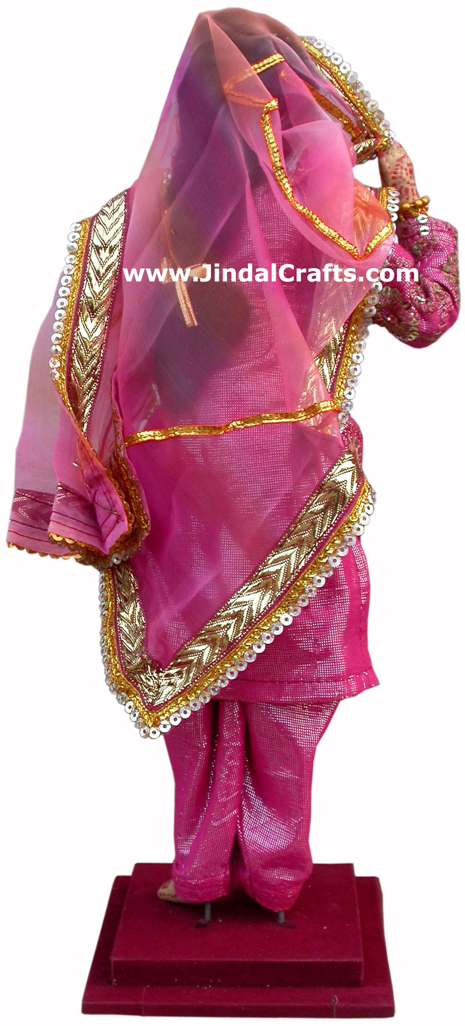 Handmade Traditional Indian Collectible Costume Doll Home Decor Artifact Figures