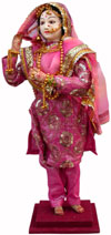 Handmade Traditional Indian Collectible Costume Doll Home Decor Artifact Figures