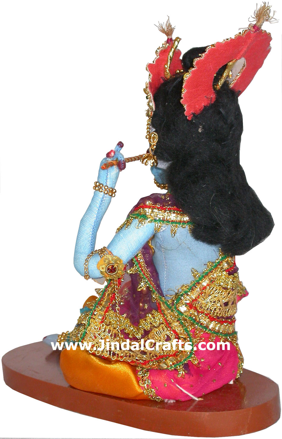Lord Krishna Handmade Traditional Indian Collectible Costume Doll Home Decor Art