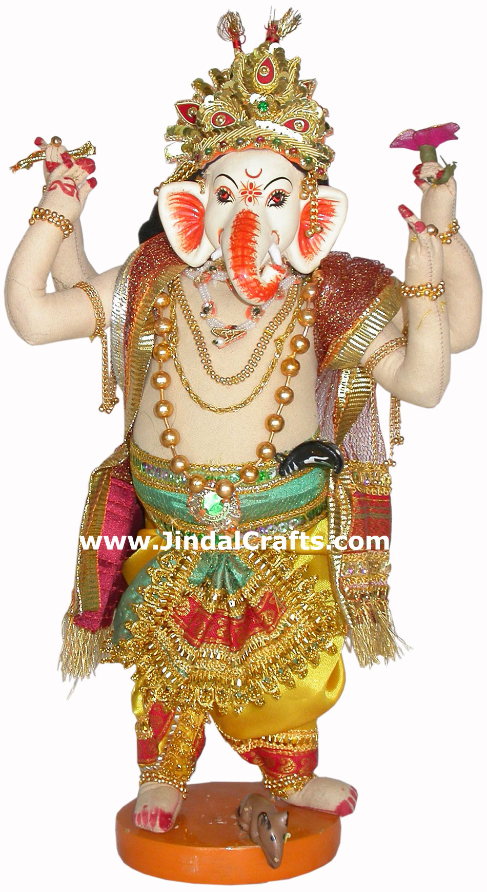 Lord Ganesha Handmade Traditional Indian Collectible Costume Doll Home Decor Art