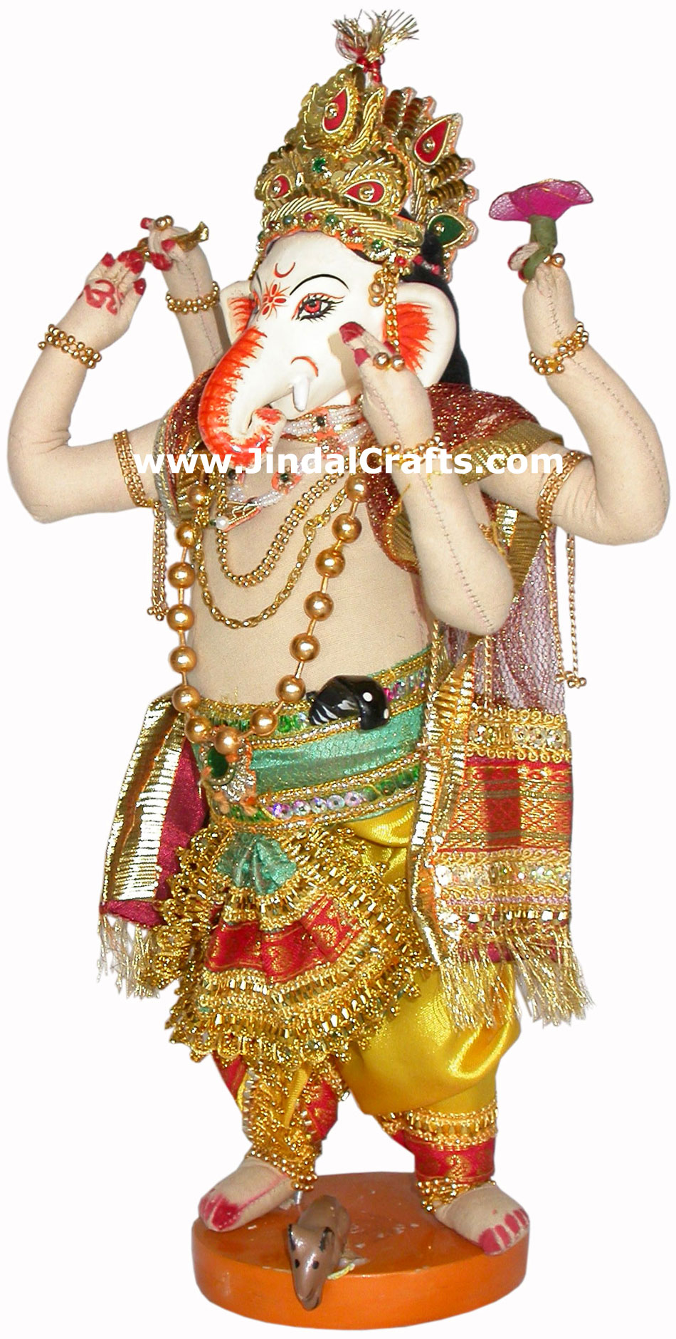 Lord Ganesha Handmade Traditional Indian Collectible Costume Doll Home Decor Art