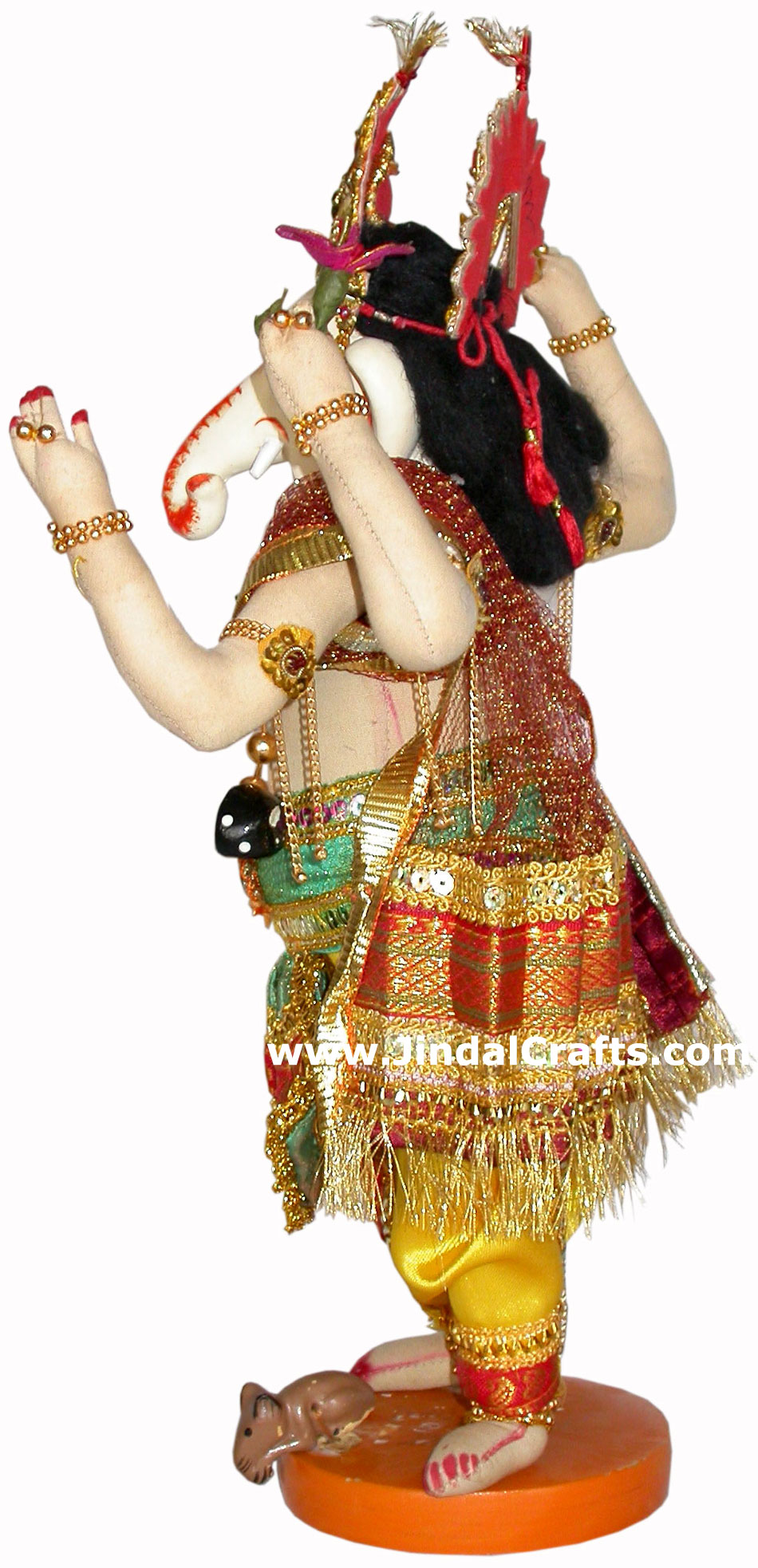 Lord Ganesha Handmade Traditional Indian Collectible Costume Doll Home Decor Art