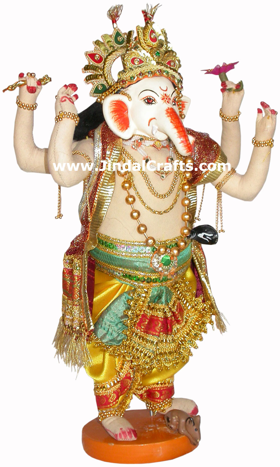 Lord Ganesha Handmade Traditional Indian Collectible Costume Doll Home Decor Art