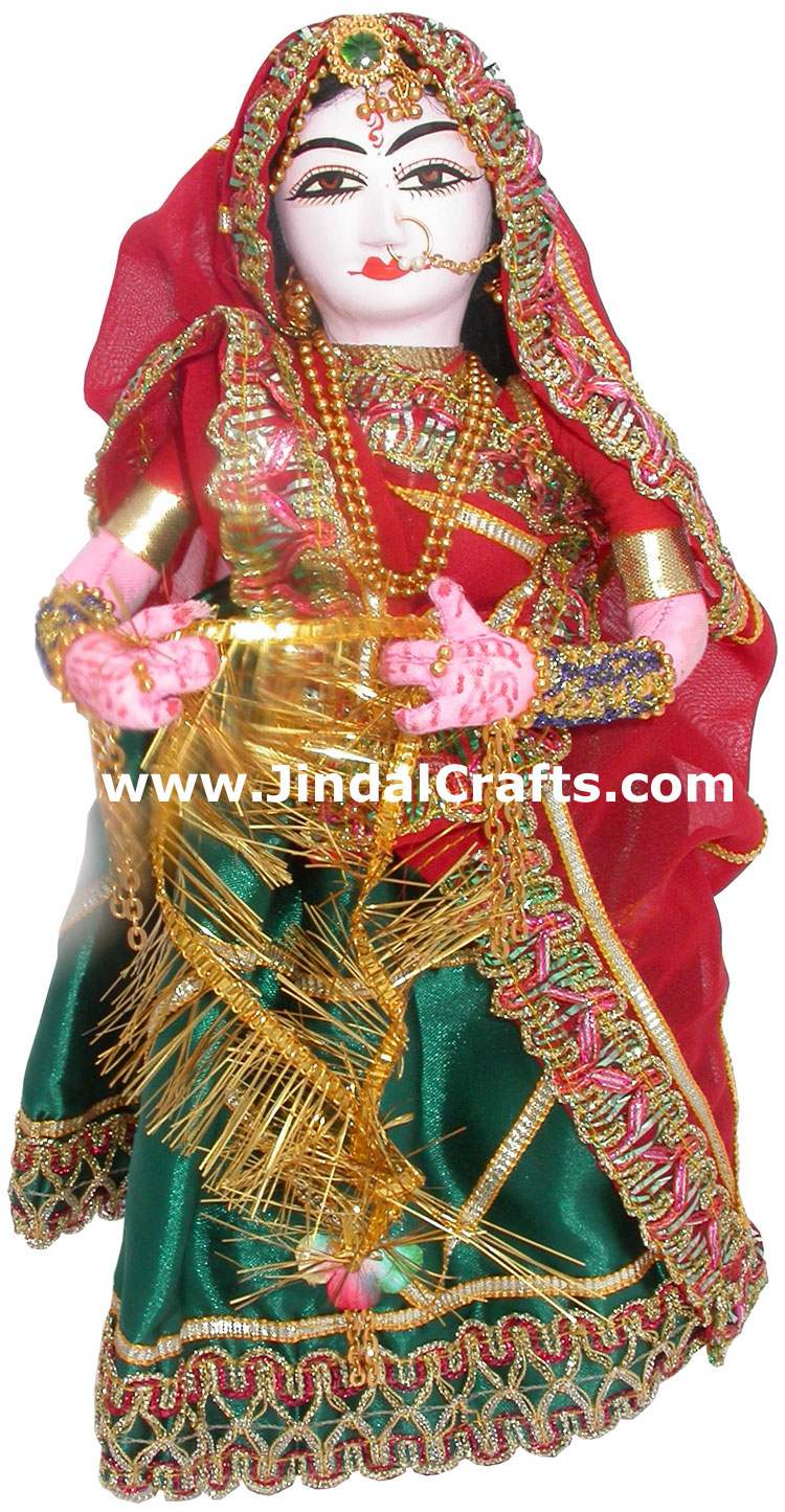 Handmade Traditional Costume Clapping Doll India