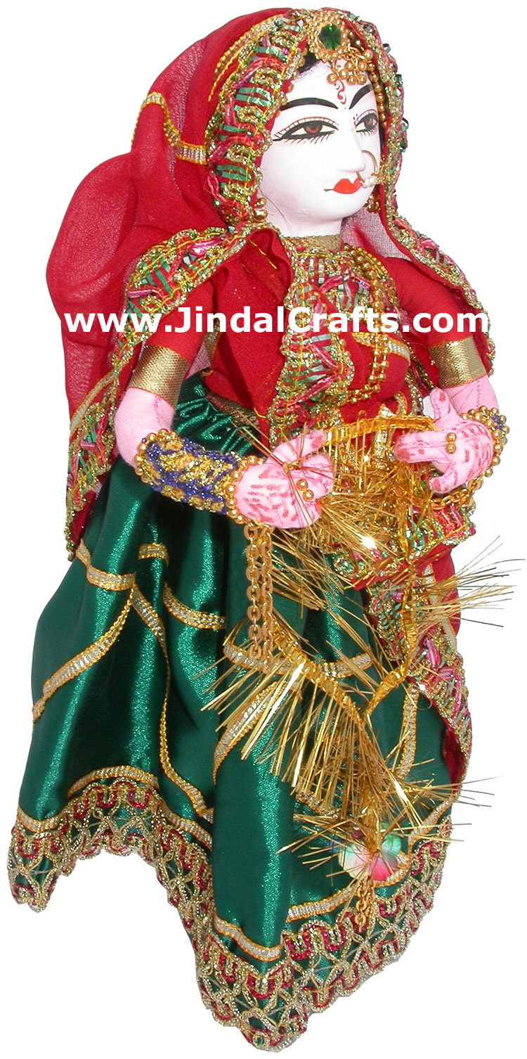 Handmade Traditional Costume Clapping Doll India