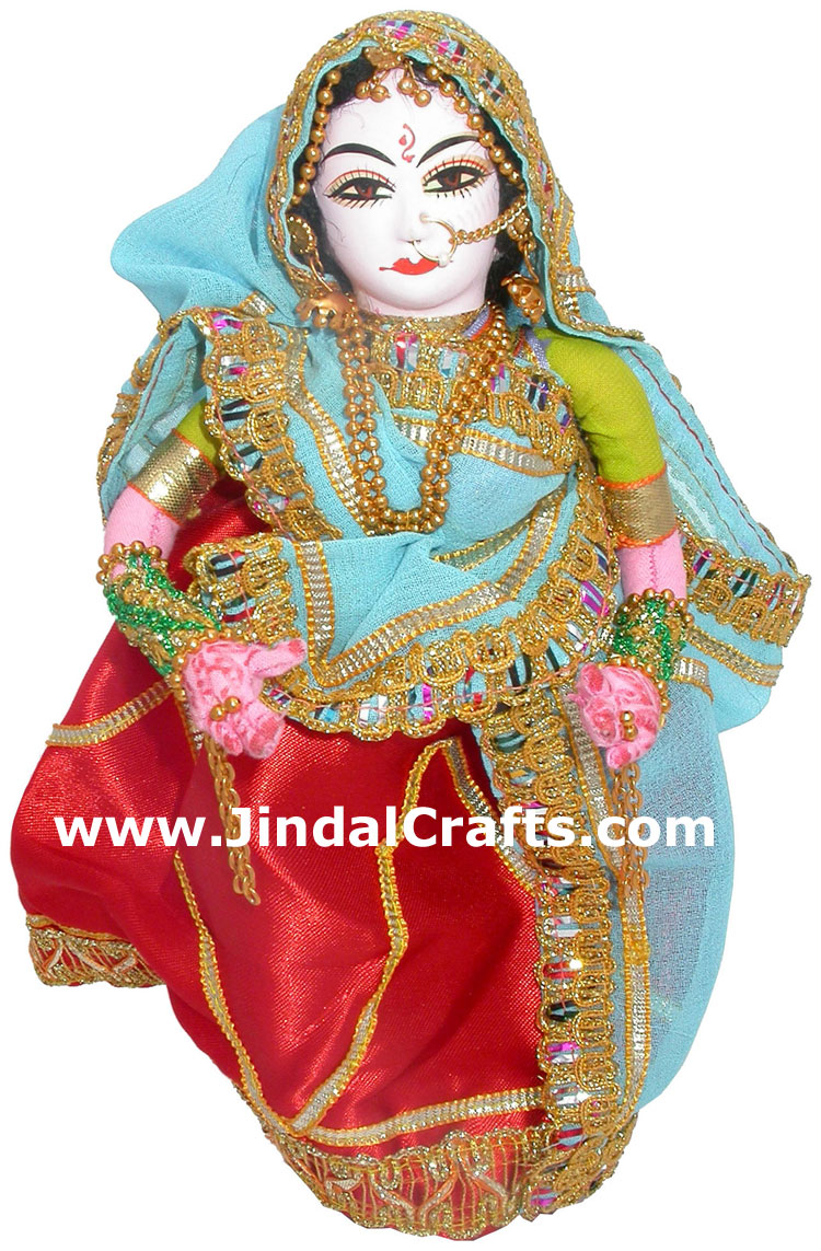 Handmade Traditional Costume Doll India - Haryana Lady