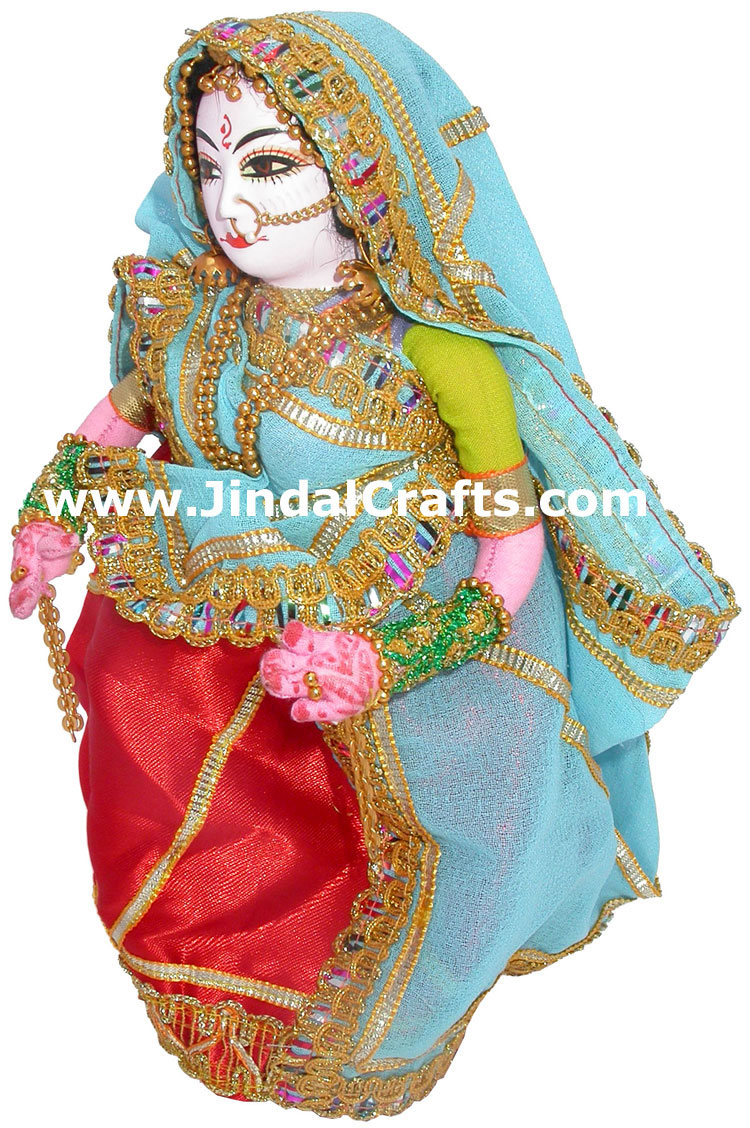 Handmade Traditional Costume Doll India - Haryana Lady