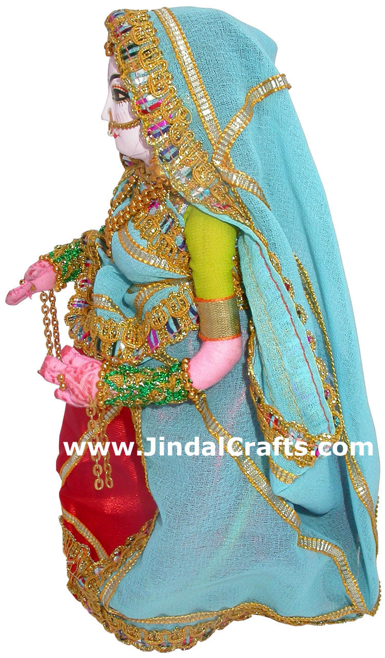 Handmade Traditional Costume Doll India - Haryana Lady