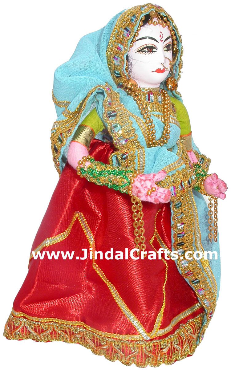 Handmade Traditional Costume Doll India - Haryana Lady