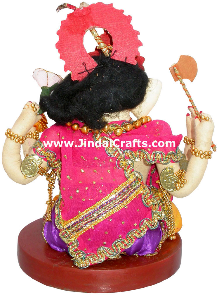 Lord Ganesha Handmade Traditional Indian Collectible Costume Doll Home Decor Art