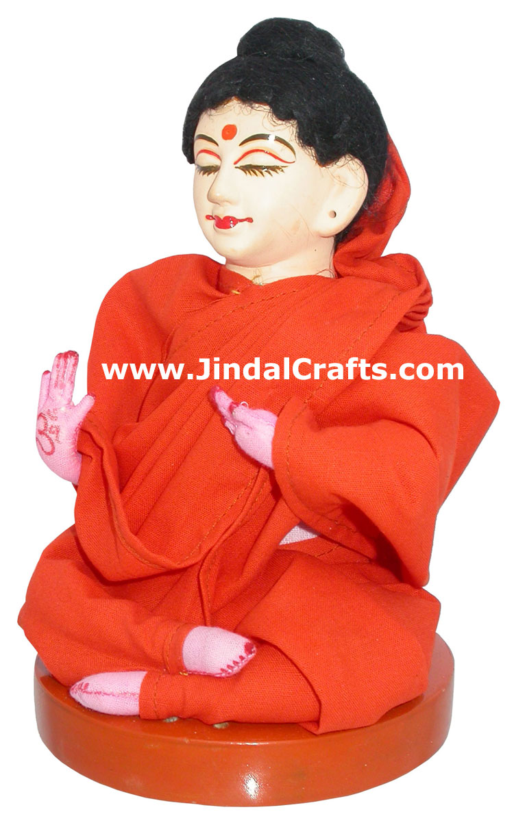 Lord Buddha Handmade Traditional Indian Collectible Costume Doll Home Decor Art