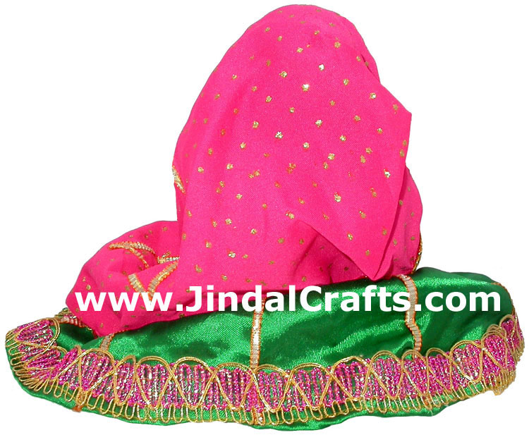 Handmade Traditional Indian Bridal Collectible Costume Doll Princess Barbie Art